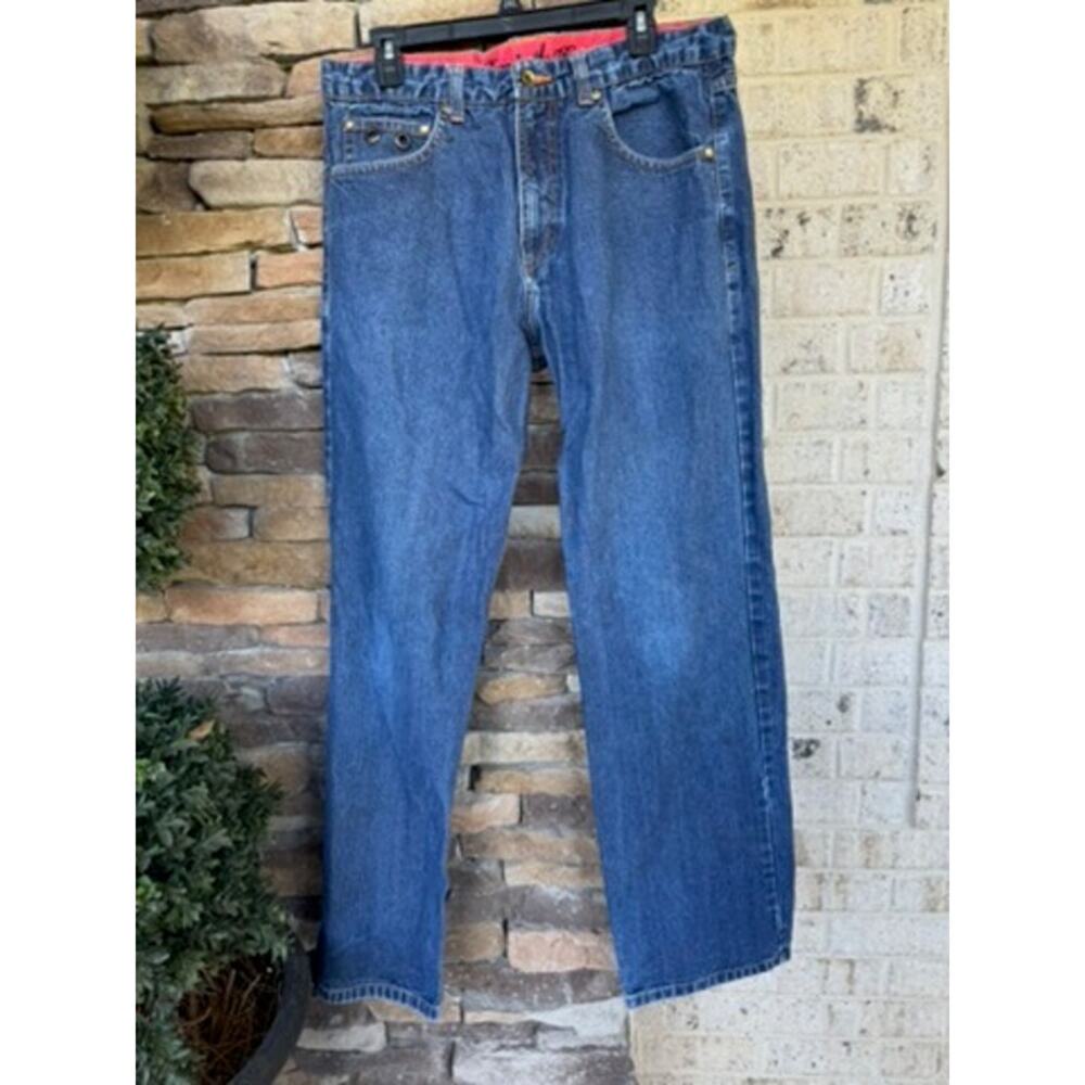 Troop Denim Born in the Bronx Jeans Size 34x33 Crown Embroidered Y2K Vintage - Picture 3 of 6